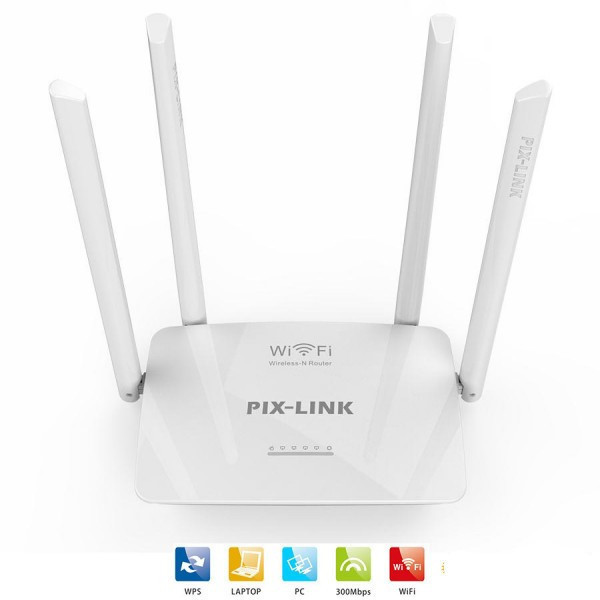 Багатофункціональний універсальний Wi-Fi роутер, ретранслятор, маршрутизатор ROUTER PIX LINK LV-WR08 2,4G 300MBP