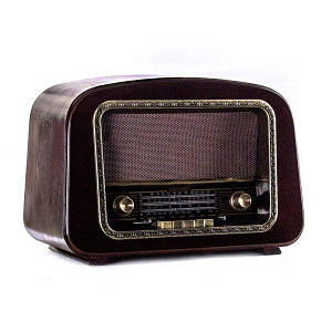 Проігравач і радіоприймач у стилі 20 століття Daklin GP050A горіх