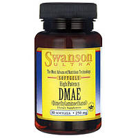 Высокоэффективный DMAE, Swanson, High Potency DMAE, 250 мг, 30 капсул