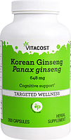 Корейский женьшень, Vitacost, Korean Panax Ginseng, 648 мг, 300 капсул