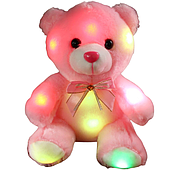 Світлодіодний повітряна куля рожевий букет прозорий бобо м'яч троянда 01