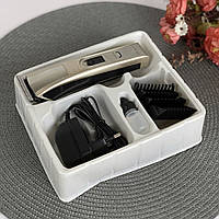 Машинка для стриження волосся акумуляторна Gemei GM-657 Універсальна машинка для стриження