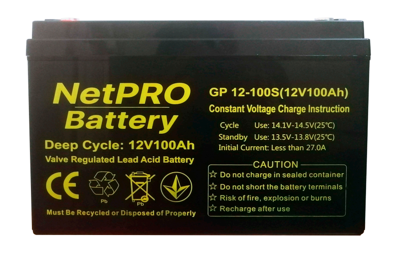 Акумулятор NetPRO GP 12-100S (12V/100Ah C20)