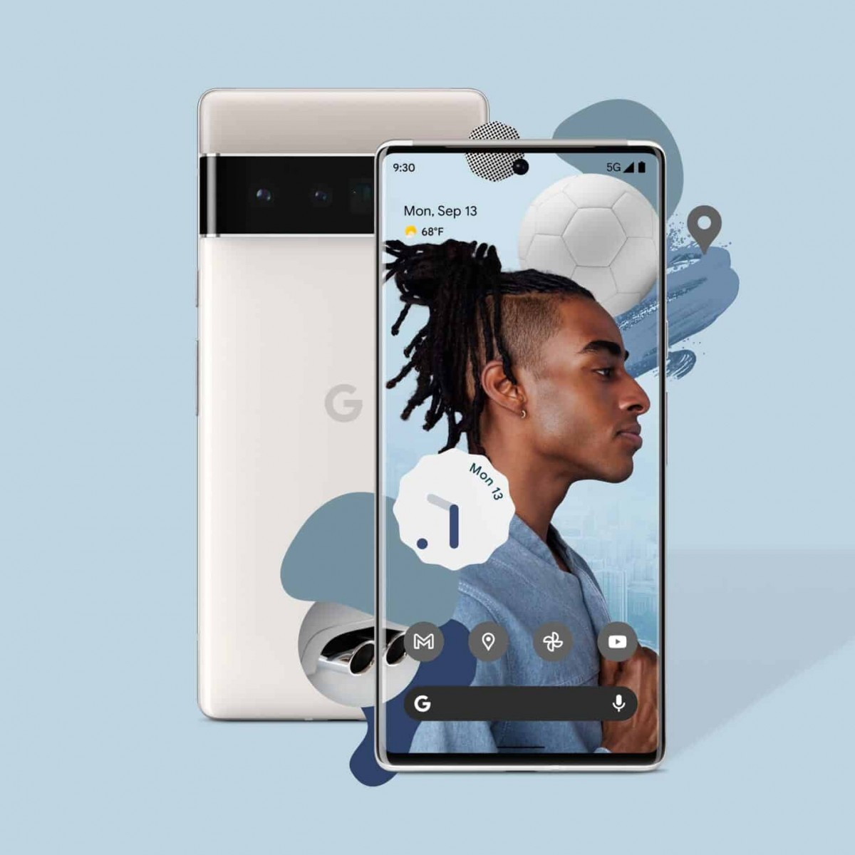 Google Pixel 6 Pro 12/128GB,Cloudy White, смартфон, Європейська версія