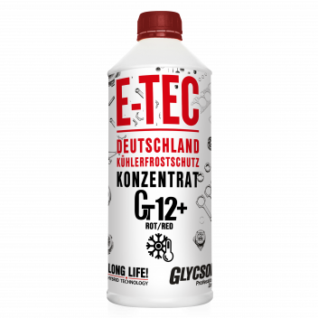 E-TEC Концентрат Антфриза Gt12+ Glycsol червоний 1,5 л