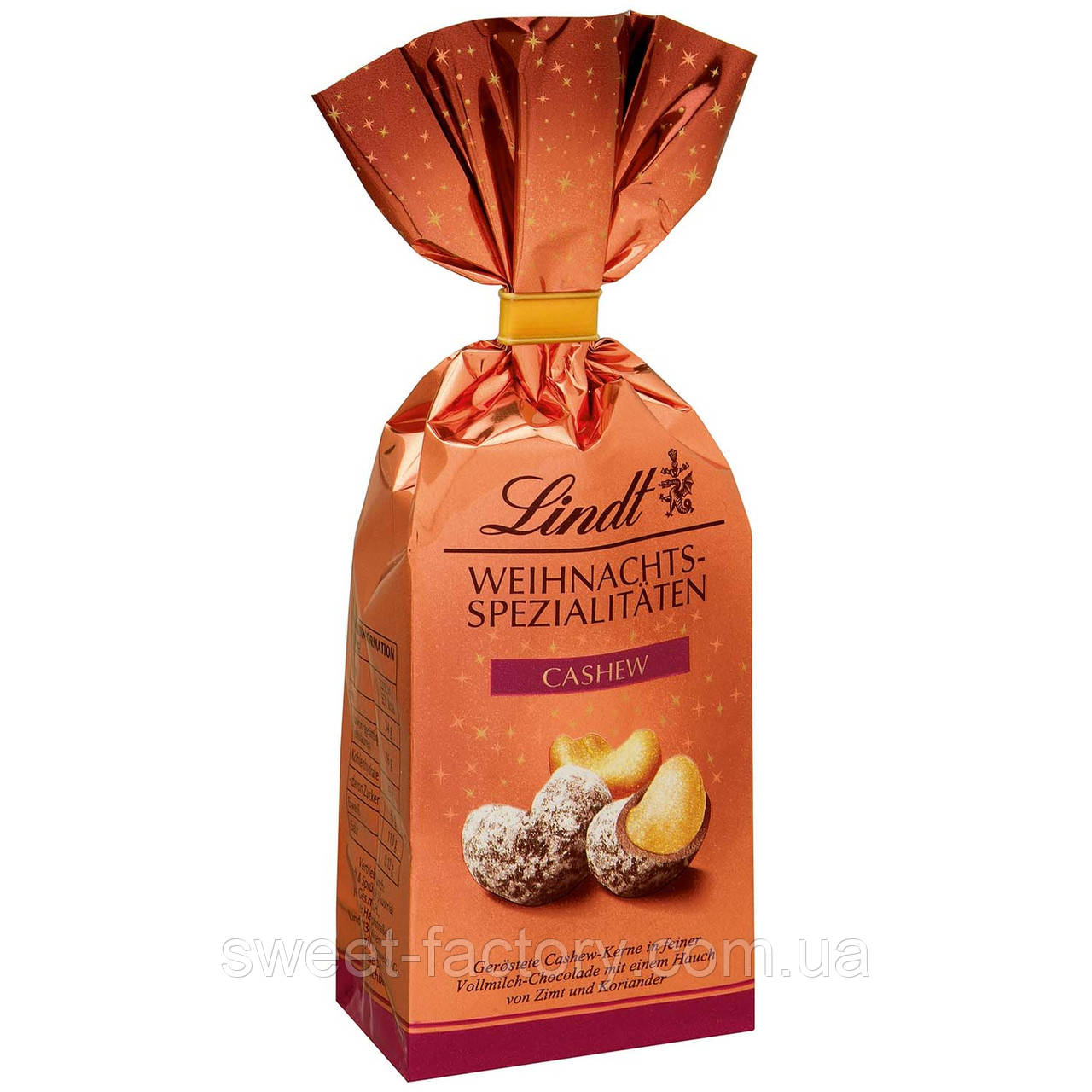 Кешью Lindt Weihnachts Spezialitaten Cashew 100 g, фото 1