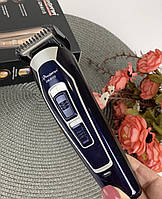 Машинка для стриження волосся акумуляторна Gemei GM-6115 Універсальна машинка для стриження