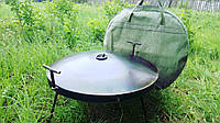 Сковорода из диска бороны 50 см с крышкой и чехлом в комплекте,Мангал сковорода походная для пикника