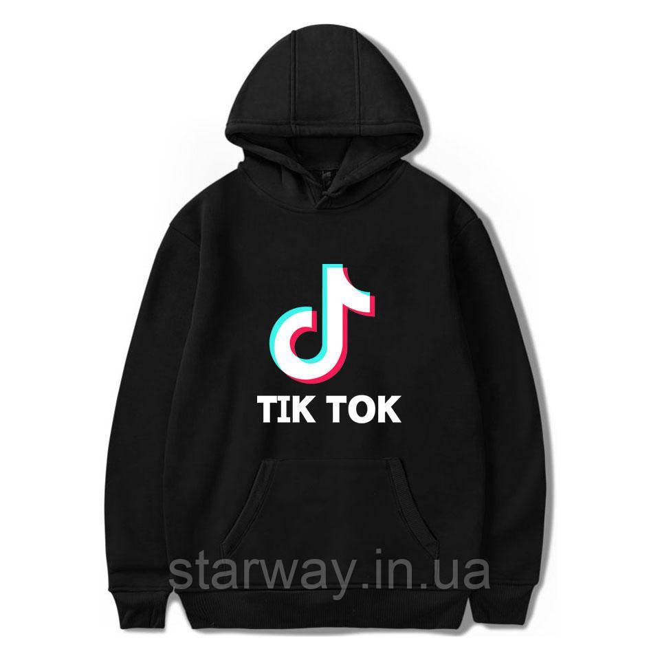 Чорна толстовка | стильне худi tiktok