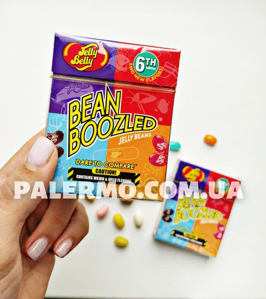 Бин Бузлд конфеты Bean Boozled + газировка Jelly Belly Lemon Lime 355мл со вкусом лимона и лайма - фото 2 - id-p1505654039