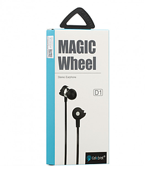 Вакуумні навушники-гарнітура Celebrat D1 Чорні