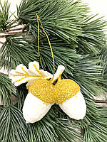 Новорічний підвіс-жовді. Прикраса ялинкова, ялинкова іграшка., фото 3