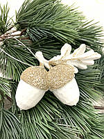 Новорічний підвіс-жовді. Прикраса ялинкова, ялинкова іграшка., фото 4