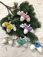 Новорічний підвіс-жовді. Прикраса ялинкова, ялинкова іграшка., фото 9