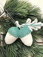 Новорічний підвіс-жовді. Прикраса ялинкова, ялинкова іграшка., фото 5