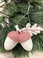 Новорічний підвіс-жовді. Прикраса ялинкова, ялинкова іграшка., фото 8