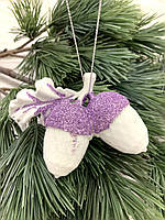 Новорічний підвіс-жовді. Прикраса ялинкова, ялинкова іграшка., фото 6