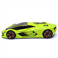 Машинка металева Lamborghini Terzo Millennio "Bburago" Ламборгіні зеленый 9*19*4 см (18-21094), фото 4