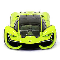 Машинка металева Lamborghini Terzo Millennio "Bburago" Ламборгіні зеленый 9*19*4 см (18-21094), фото 6