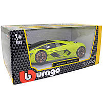 Машинка металева Lamborghini Terzo Millennio "Bburago" Ламборгіні зеленый 9*19*4 см (18-21094), фото 11