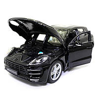 Машинка металева Porsche Macan "Bburago" Порше чорний 8*19*6 см (18-21077), фото 6