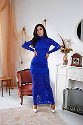 Плаття в підлогу гіпюрове