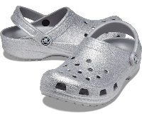 Сандалі CROCS CLASIC GLITER CLOG Silver (205942-040) Розмір 34-35