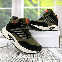 Черевики зимові підліткові хакі з чорним Bonote 36-41 розмір, фото 4