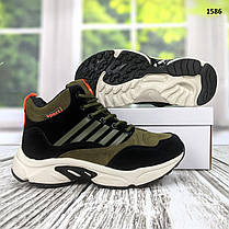 Черевики зимові підліткові хакі з чорним Bonote 36-41 розмір, фото 5