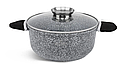 Набір посуду з гранітним покриттям Edenberg EB-8149 кухонний посуд 13 предметів каструлі сковорідки сотейник, фото 3