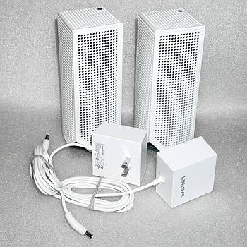 Б/У Linksys Velop WHW03-02 Wi-Fi Mesh комплект 2 роутера AC4400 Tri-Band 2.4 + 5 + 5GHz 2x Gigabit WAN/LAN