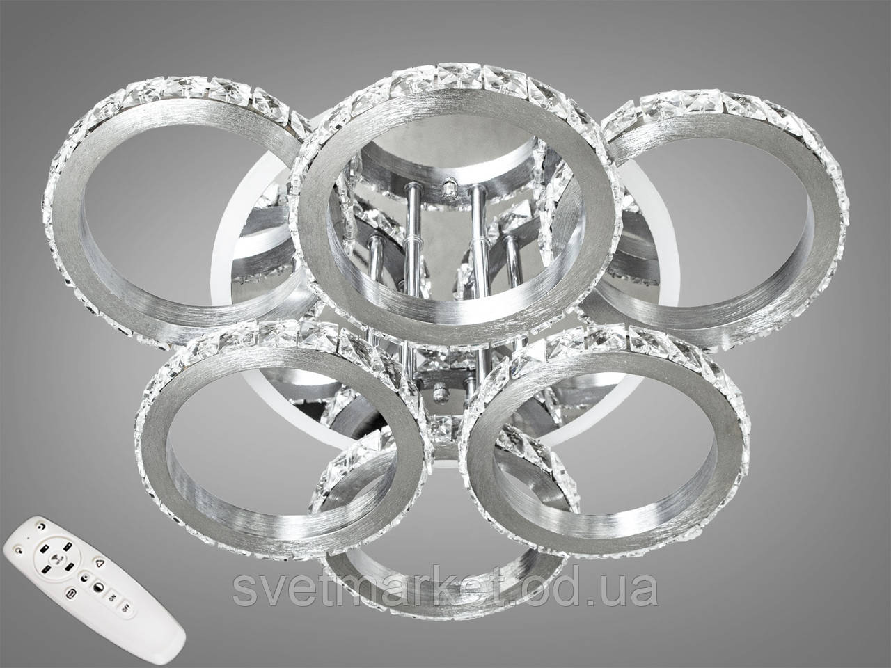 Кришталева LED-люстра з RGB-підсвіткою 8304/3+3NEW HR LED RGB dimmer