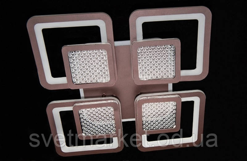 Стельова світлодіодна люстра 2727-4CF LED 3color dimmer, фото 1