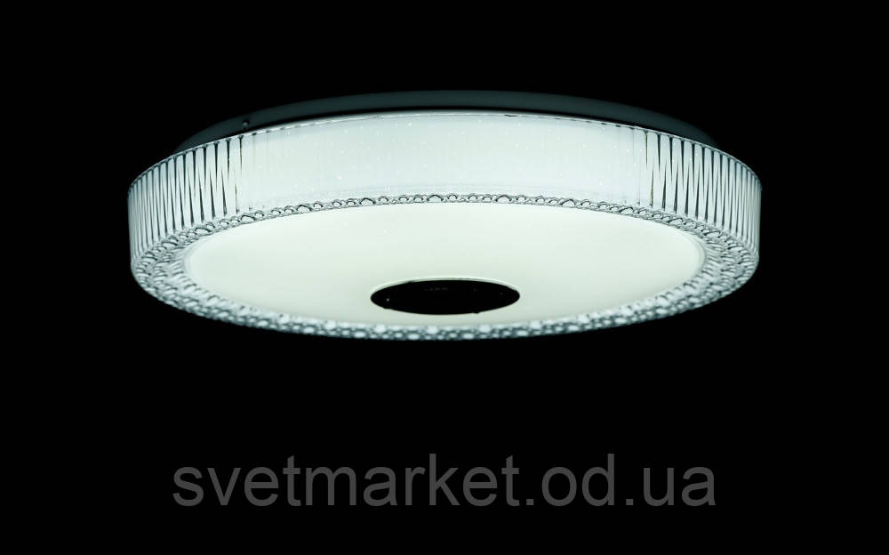 Стельова люстра RGB з колонкою LY6121/30W*2 LED+BLUETOOTH (WT), фото 1
