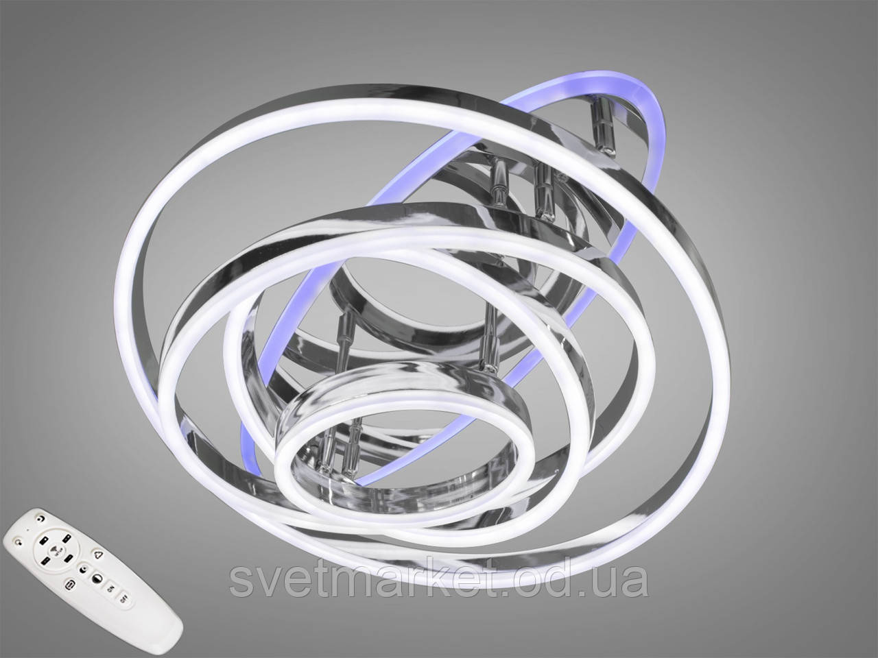 Стельова світлодіодна люстра з димером 7005/4HR LED 3color dimmer, фото 1