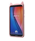 3D Чохол для Huawei Mate 10 Lite Котик з вушками і вусиками, фото 4