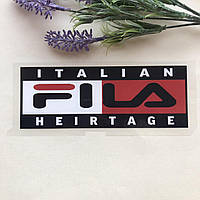 Термоаппликация, наклейка на одежду Надпись "ITALIAN HEIRTAGE" 19х7 см.