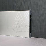 Алюмінієвий накладний плінтус прямокутний 60х10х2700 мм, анодований, фото 2