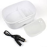 Ланч бокс для їжі з підігрівом від прикурювача 12 В Lunch Box ST-339. Блакитний, фото 6