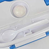 Ланч бокс для їжі з підігрівом від прикурювача 12 В Lunch Box ST-339. Блакитний, фото 5