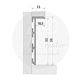 Плінтус прихованого монтажу 53х15х2700 мм, декор по RAL, фото 6