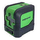Рівень лазерний, нівелір, 2 лінії, 1H/1V, зелений промінь, фото 4