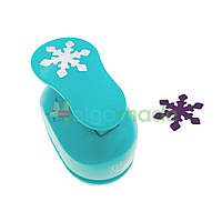 Фігурний дирокол 2,5 см СНІЖИНКА 2, ROSA Talent