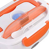 Ланч бокс для їжі з підігрівом від мережі 220 В 12 В Lunch Box ST-339. Помаранчевий, фото 6