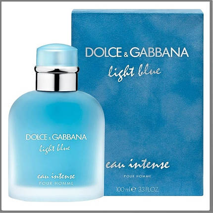 Dolce & Gabbana Light Blue Eau Intense Pour Homme парфумована вода 100 ml (Дольче Габбана Лайт Блю Інтенс), фото 2