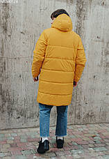 Мужская Зимняя куртка удлиненная Staff long yellow желтый MBM0124, фото 2