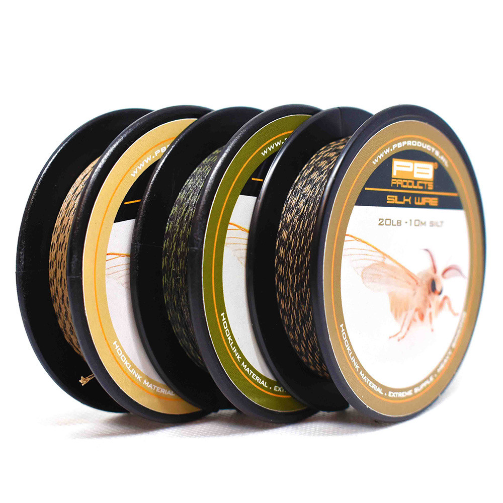 Повідцевий матеріал PB Products Silk Wire 20lb Weed 10 м, фото 1