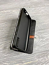 Шкіряний чохол книжка Cubic на ZTE Blade A31 (на зті блейд а31) чорний, фото 3