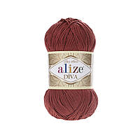 Пряжа Alize Diva 320 Red Wood