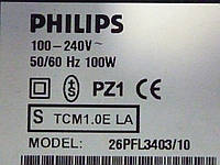 Инвертор, блок питания дежурного режима, плата T-Con, блок питания PLB800013A от LCD TV Philips 26PFL3403/10